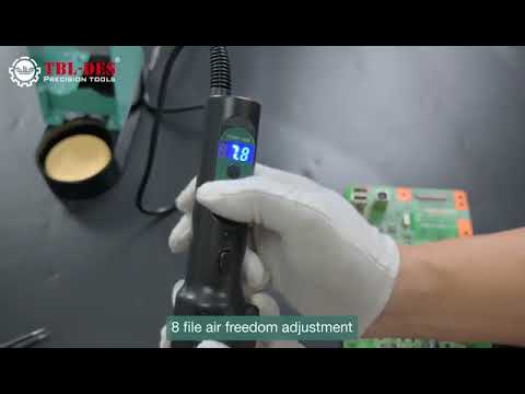 DES 560 series portable rotary direct wind smart heat gun,DES560 Hot Air Gun，How to use?