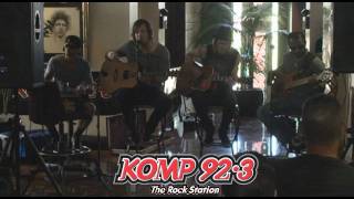 Cavo doing We All Fall Down in KOMP Lobby