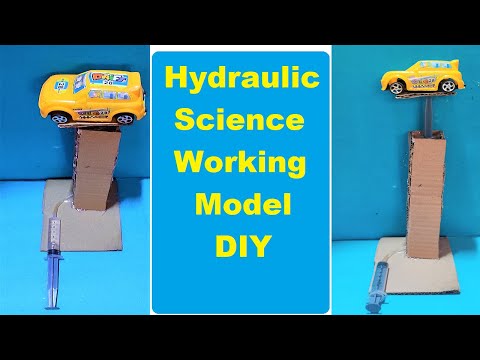 Electric Lift working model for science exhibition project diy using cardboard howtofunda