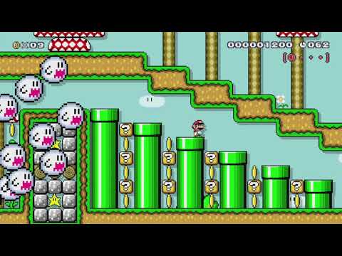 ちょっと長め　明るく楽しい70秒!スピードラン!! by スピラン♪みかん - Super Mario Maker【Wii U】No Commentary 1bx