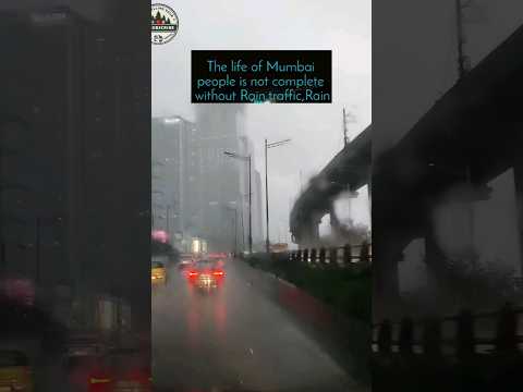 The life of mumbai people is not complete without Rain & Traffic 🌧️🚙 #shorts #viral #mumbai #rain