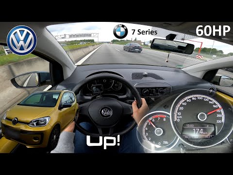 2015 VW up! 60HP | TOP SPEED ON GERMAN AUTOBAHN | 174km/h