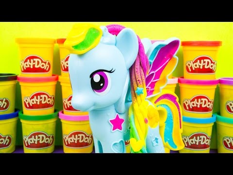My Little Pony Play-Doh Rainbow Dash Style Salon MLP Video