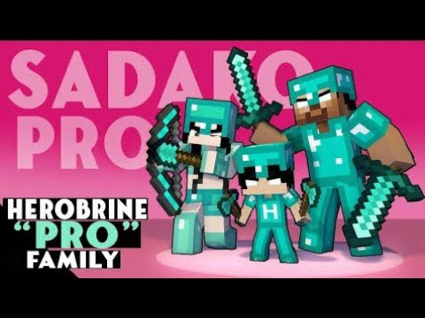 HEROBRINE PRO FAMILY - STRONG FAMILY - MONSTER SCHOOL MINECRAFT ANIMATION