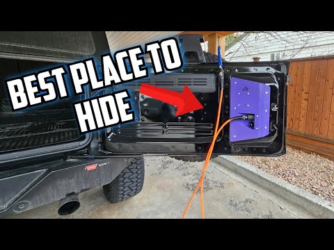HIDDEN AIR COMPRESSOR IN A BUILT FORD BRONCO