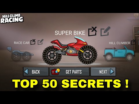 Top 50 Mysterious Secrets in Hill Climb Racing !