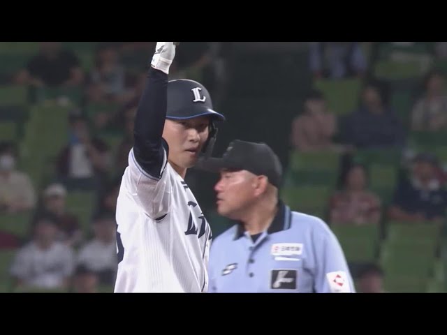 【4回裏】ライオンズ・長谷川信哉 左中間を深々と破る先制のタイムリー2ベースヒット!!  2023年7月22日 埼玉西武ライオンズ 対 東北楽天ゴールデンイーグルス