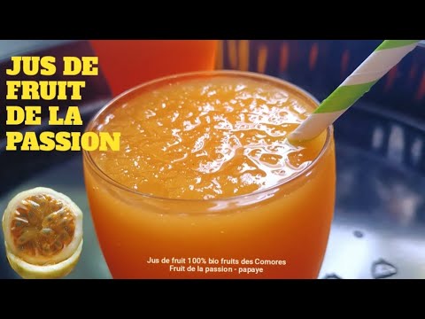 JUS DE FRUIT DE LA PASSION FAIT MAISON || fruits bio des Comores 🌺 #Roukianass