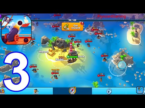 Pirate Raid - Caribbean Battle - Gameplay Walkthrough Part 3 Max Ship Level Full Map (Android,iOS) - YouTube