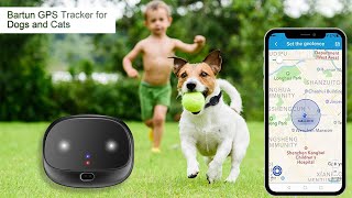 GPS Dog Tracker, Real Time Tracking Device, App Control for Dogs and Cats with Unlimited Range
