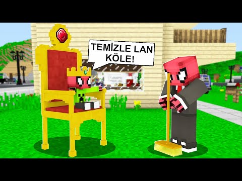 OĞLUMUN 1 GÜNLÜĞÜNE KÖLESİ OLDUM! 😱 - Minecraft