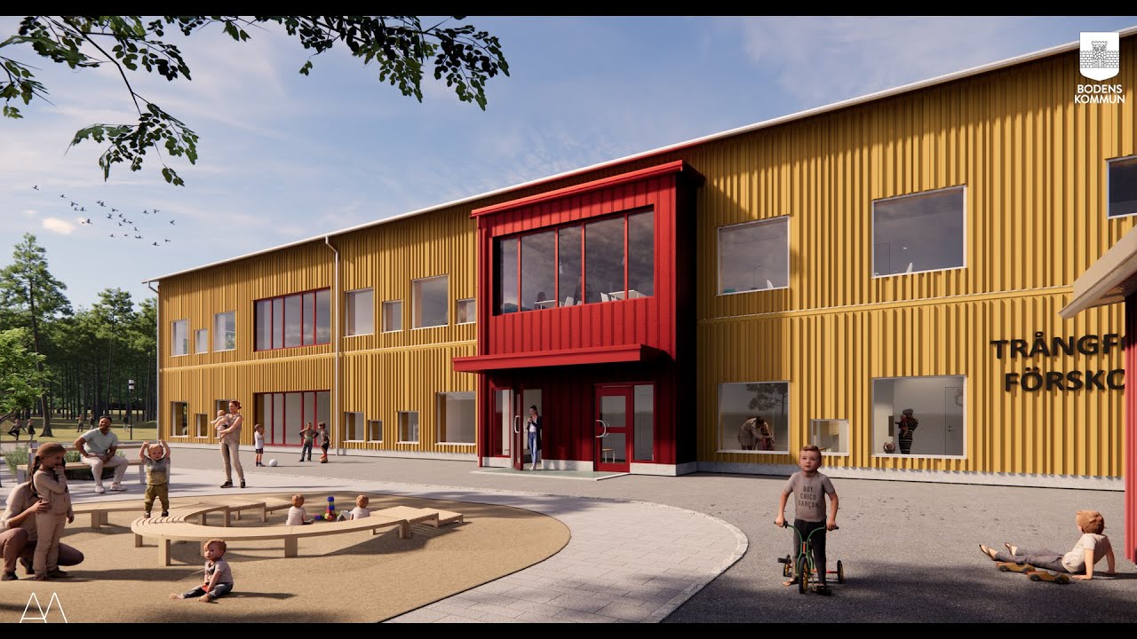 Här byggs Trångfors nya förskola