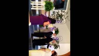 Brandon and Kathy singing All of Me at the FAW wedding