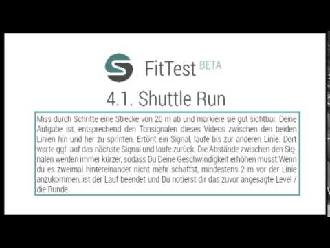 Complete Shuttle Run Agility Test (German)