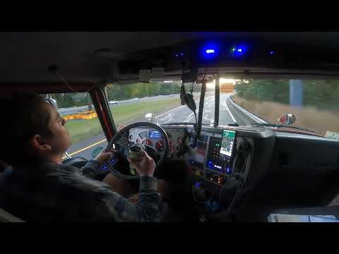 Sunset Drive into Boston for the Night Shift