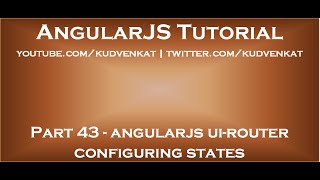 angularjs ui router configuring states