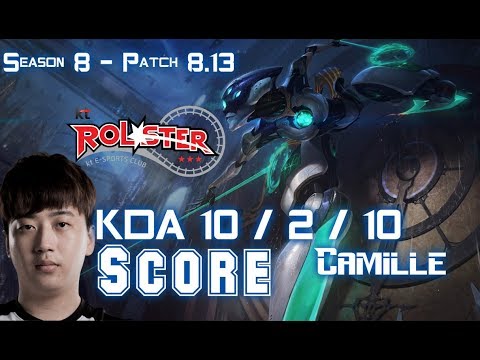 KT Score CAMILLE vs KINDRED Jungle - Patch 8.13 KR Ranked