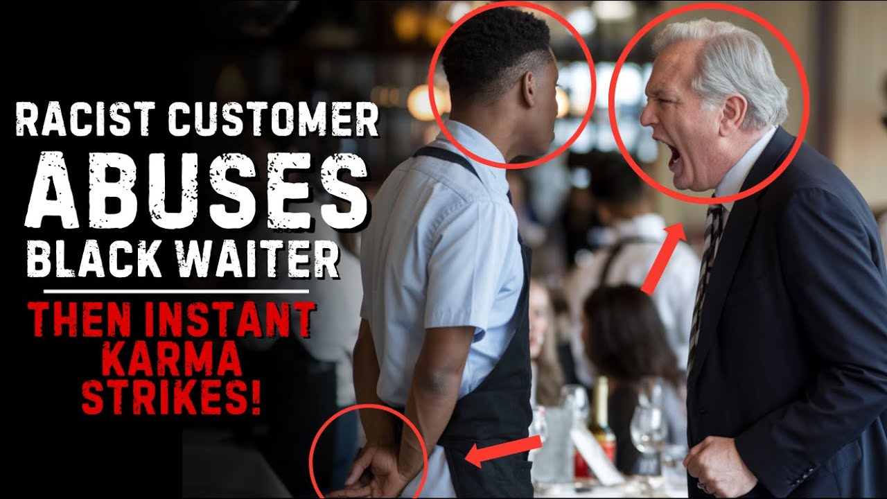 Racist Customer Abuses Black Waiter, Then Instant Karma Strikes!: Bedtime Story