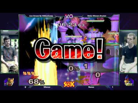 S@X 115 - Silence (Fox) Vs. Bones (Falco, Marth) SSBM Tournament - Smash Melee