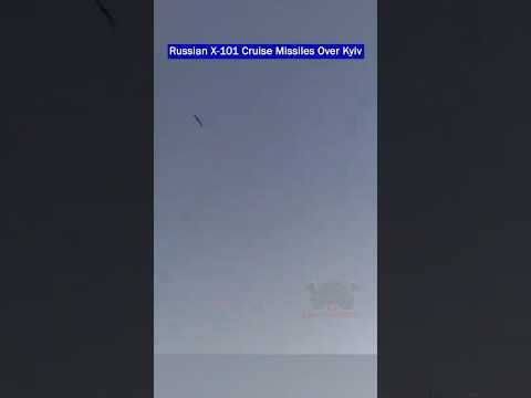 Russian Kh-101 Cruise Missiles Striking Target in Kyiv!!