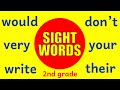 SIGHT WORDS FOR SECOND GRADE - Learn to Read with Dolch High Frequency Common Words (2nd Grade)