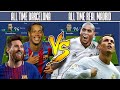 BARCELONA'S ALL TIME XI VS REAL MADRID'S ALL TIME XI - FIFA 19 EXPERIMENT