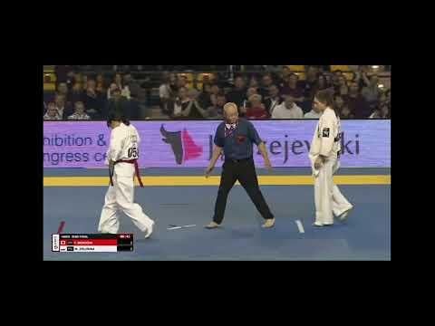 Highlight Kumite : Yuna mokudai vs Monika Zielinska                         #Karate #Kumite