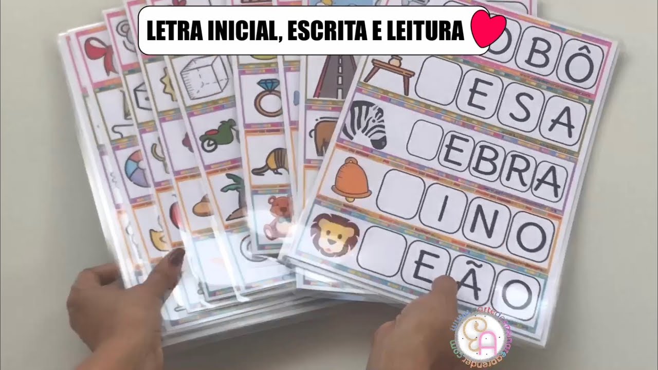 LETRA INICIAL, ESCRITA e LEITURA ❤️