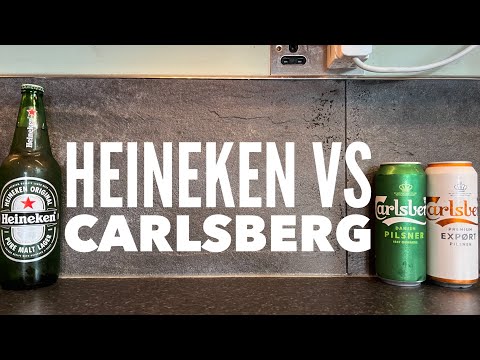 Carlsberg Pilsner vs. Carlsberg Export Pilsner vs. Heineken Pure Malt Lager