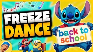 Back to School Freeze Dance 🎒 Brain Break | Just Dance | Brain Break for Kids | Danny Go Inspired