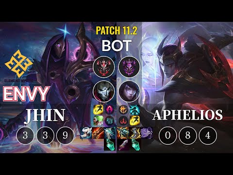 EM Envy Jhin vs Aphelios Bot - KR Patch 11.2