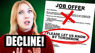Decline These 7 Types of Job Offers