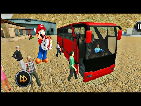 Uphill Off-road Red Bus Driving Simulator New Update Gameplay ||Android/iOS Gameplay #v.p08