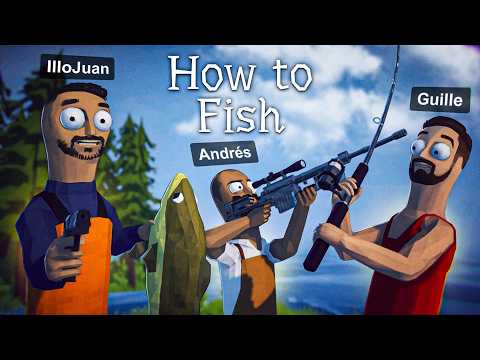 SIMULADOR DE PESCA ESTADOUNIDENSE 🎣  - How to Fish ft. Andrés y Guille #1