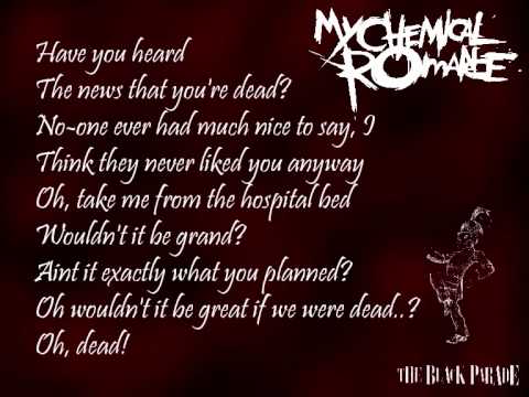 My Chemical Romance - The End and Dead! (lyrics)