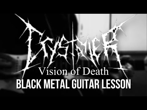 Crystayler - Vision of Death (Guitar Lesson w/ Tabs) #blackmetal