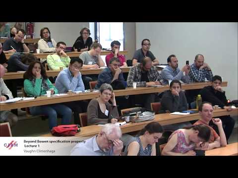 Vaughn Climenhaga: Beyond Bowen specification property  - lecture 1