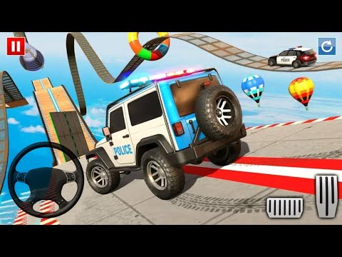 Police Prado Car Stunt - Mega Ramp Stunts 3D | police car game | Android gameplay