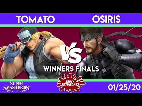 Saucy Saturdays #16 - Tomato (Terry) VS. Osiris (Snake) - Winners Finals - Smash Ultimate