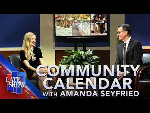 阿蘭鎮（賓州）與亞曼達·塞佛瑞德的社區行事曆！ (Allentown, PA's Community Calendar with Amanda Seyfried)