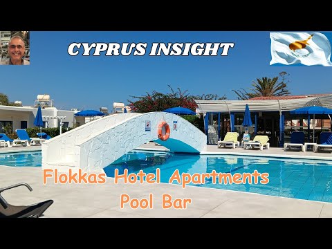 Flokkas Hotel Apartments, Pool Bar Protaras Cyprus - Open to All.