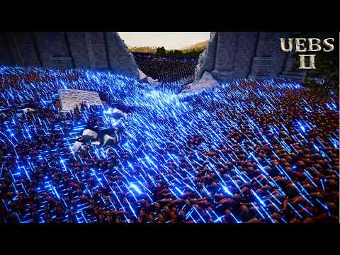 50,000 JEDI KNIGHTS & NINJAS vs 4,000,000 HEAVY KNIGHTS | Ultimate Epic Battle Simulator 2 | UEBS 2