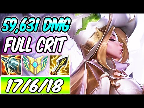 BROKEN MISS FORTUNE MID ADC PRESTIGE EDITION 59K DMG NEW FULL CRIT Build & Runes - League of Legends