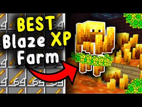 BEST BLAZE XP Farm in Minecraft Bedrock 1.21!