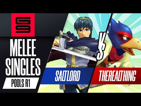 Saltlord (Marth) vs TheRealThing (Falco) - Melee Singles Winners Round 2  - Genesis 9