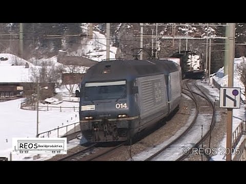 2005-02 [SDw] BLS North Ramp Winter part 4, the three levels at Blausee! SUPERB mix of BLS & SBB