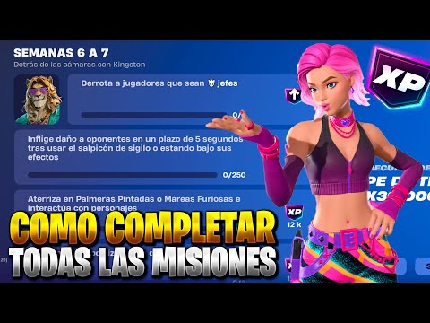 COMO COMPLETAR TODAS LAS MISIONES DE LA SEMANA 6 TEMPORADA 1 CAPITULO 7 FORTNITE