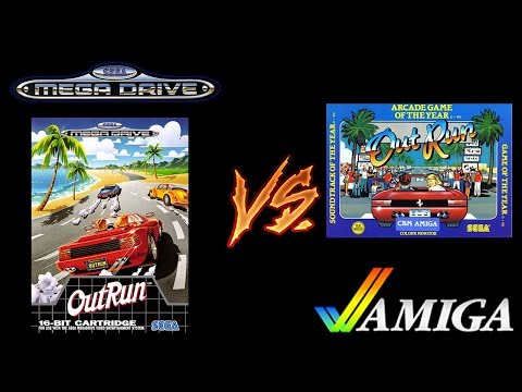 Outrun Port Comparison - Mega Drive vs. Amiga