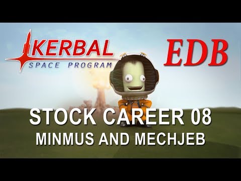 Kerbal Space Program 1.4 Tutorial Career 08 - Minmus and MechJeb