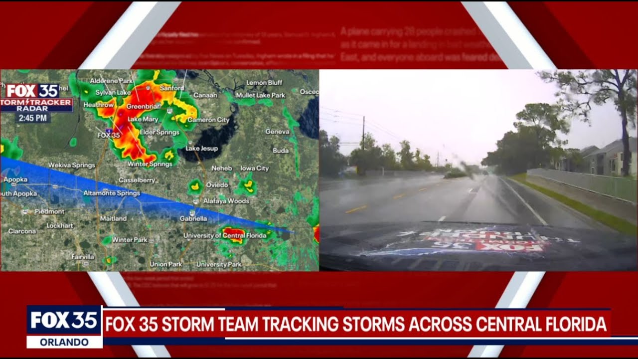 Radar: Storms moving across Central Florida